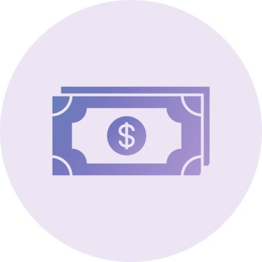 money banknote flat illustration icon