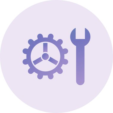 Teknik Destek Vektörü Kabartma Simgesi Tasarımı