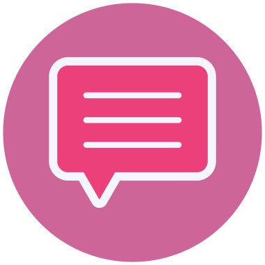 Konuş. Web simgesi basit illüstrasyon