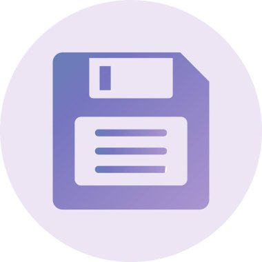 Disket simgesinin vektör çizimi