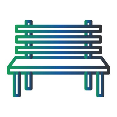 Yedek kulübesi Web simgesi basit illüstrasyon