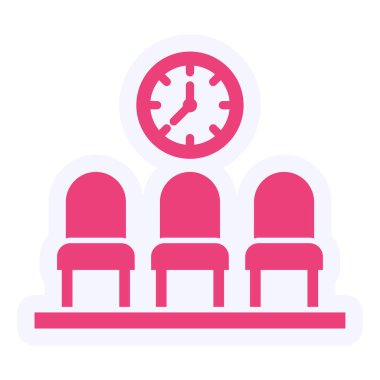 interior of the airport. vector illustration