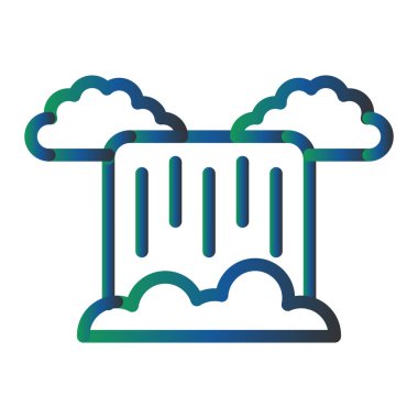 Su tankı ikonu vektörü. İnce çizgi işareti. izole edilmiş sınır sembolü çizimi