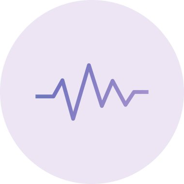 Pulse Rate Vector Glyph Icon Design