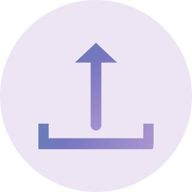 Yükle. Web simgesi basit illüstrasyon