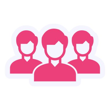 iş insanları simgesi vektör illüstrasyonu