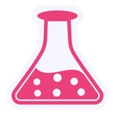 flask icon vector illustration. Beakers