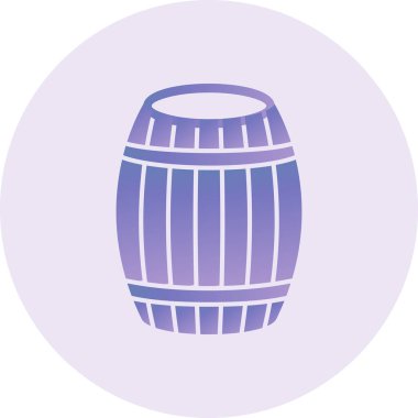 Fıçı. Web simgesi basit illüstrasyon 