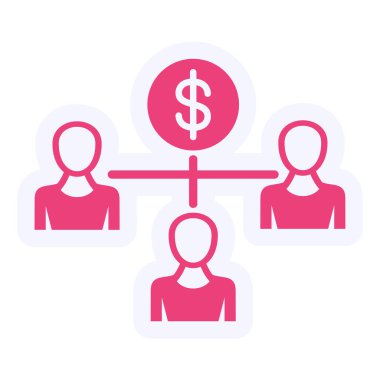 iş ve finans ikonu vektör illüstrasyonu