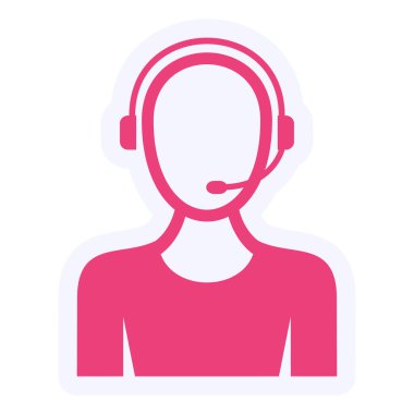 Müşteri servisi. Web simgesi