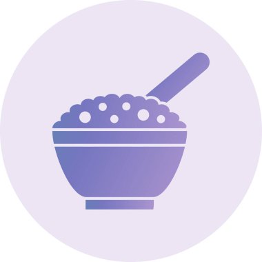 Mısır gevreği modern ikon vektör çizimi