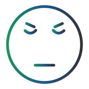 Üzgün surat. Web simgesi