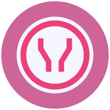 road sign. trendy flat color design icon template for web mobile apps 