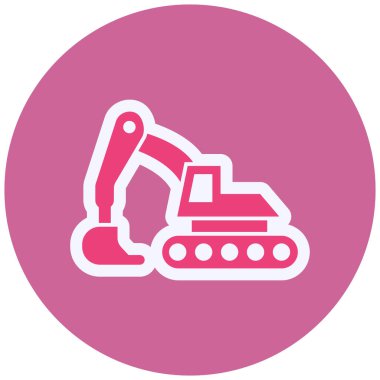 Kazıcı. Web simgesi basit illüstrasyon 