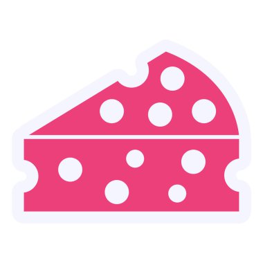 Peynir. Web simgesi basit tasarım