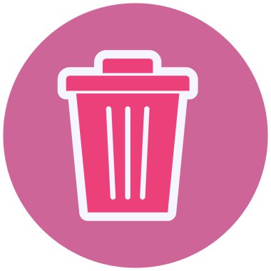 Çöp. Web simgesi basit illüstrasyon