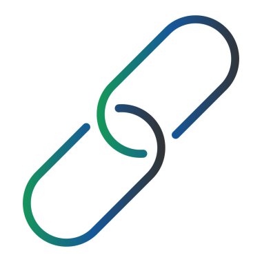 Bağlantı simgesinin vektör illüstrasyonu