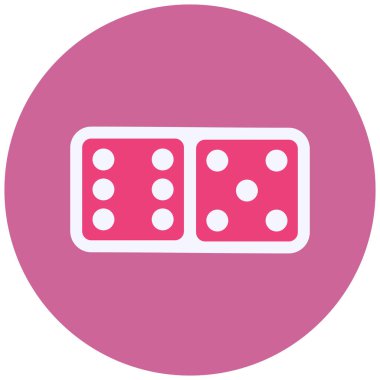 Zar düz vektör simgesi