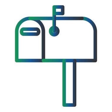 Mailing color  icon, vector illustration