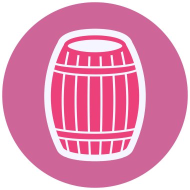 Fıçı. Web simgesi basit illüstrasyon 