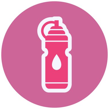 bottle. web color icon simple illustration