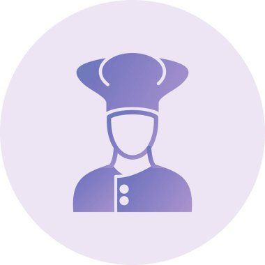 Şef modern simge vektör illüstrasyonu