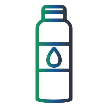 bottle. web color icon simple illustration