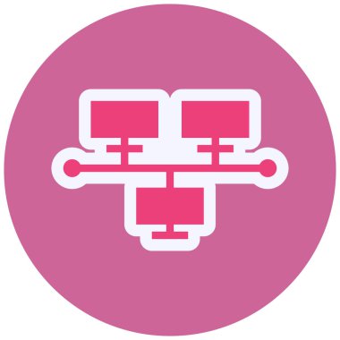 Ağ simgesinin vektör illüstrasyonu