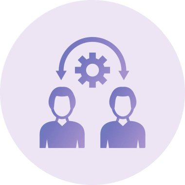 Collaboration icon illustration isolated 
