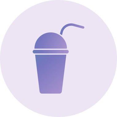 Plastik Kupa Vektörü Kabartma Simgesi Tasarımı 