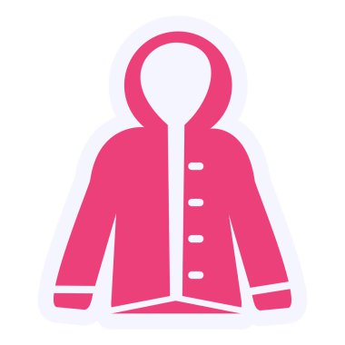 color vector icon illustration of casual apparel 