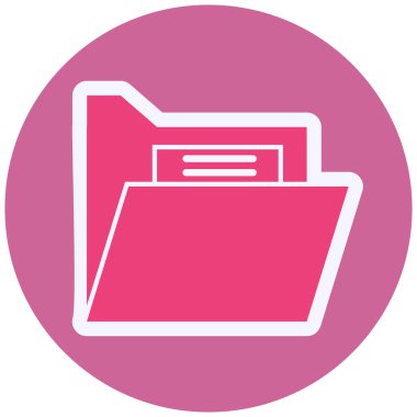 folder web icon. simple illustration