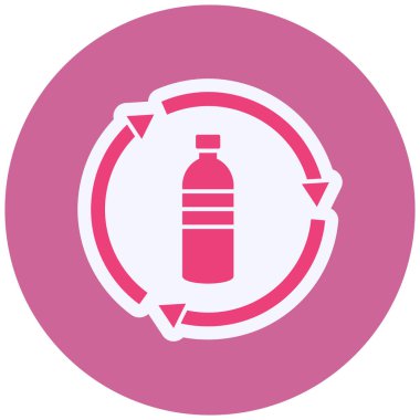bottle. web color icon simple illustration