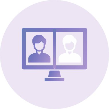 kullanıcı. Web simgesi basit illüstrasyon