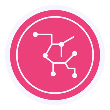 Molekül simgesi vektör illüstrasyonu