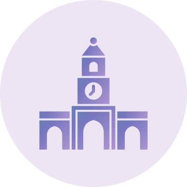 Kiliseye. Web simgesi basit illüstrasyon