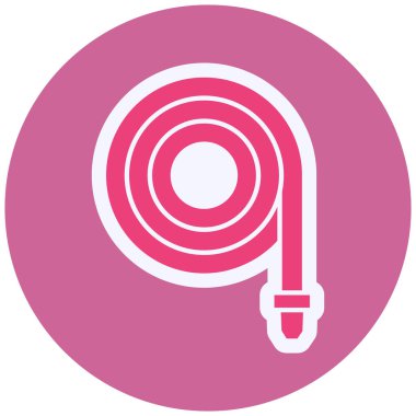 Su Hortumu Vektörü Kabartma Simgesi Tasarımı