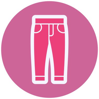 Kot pantolon. Web simgesi vektör illüstrasyonu