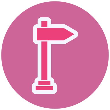 Yol tabelası. Basit resimleme