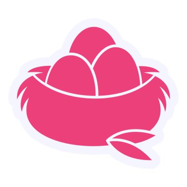 Yuva Vektörü Kabartma Simgesi Tasarımı