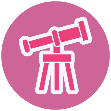 Teleskop. Web simgesi basit tasarım