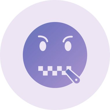 Üzgün bir yüzün vektör çizimi