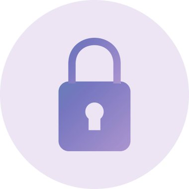 ikon vektör illüstrasyonunu kilitle