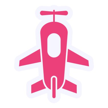 airplane icon, web simple illustration