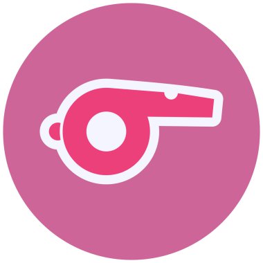 whistle icon, simple web illustration