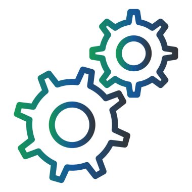 Cogwheel settings. web icon simple illustration