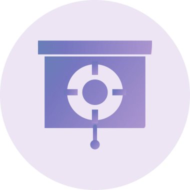 target circular icon, vector illustration