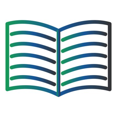 Kitap simgesinin vektör illüstrasyonu 