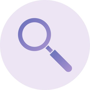magnifying glass, web icon simple illustration