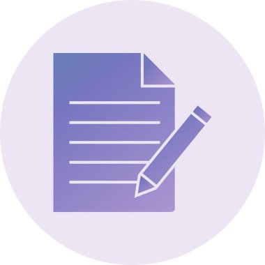 Belge. Web simgesi basit illüstrasyon